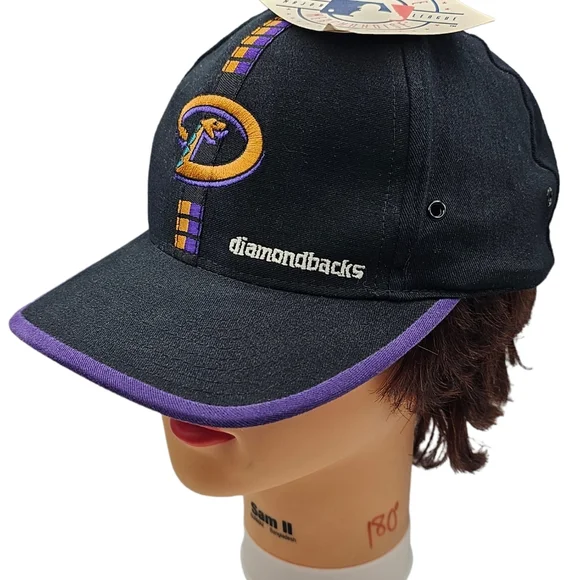 Vintage 90s Arizona Diamondbacks Strapback Hat Baseball Cap Logo 7 NWT NOS *RARE